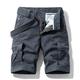 Herren Cargo Shorts Kurze Hosen Bermudas Kurze Hose für Wanderer Multi Pocket Glatt Sports Outdoor Strassenmode Cargohosen Kurze Hosen Armeegrün Hell Gray