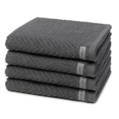 ROSS Smart 4er Set Handtuch Schiefer Schwarz Image