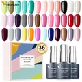 36 colori/kit Venalisa 3 in 1 smalto Gel One Step 7.5ml Fast Dry Nail Art Design Manicure Soak Off