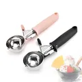 Paletta per gelato cucchiaio per gelato in acciaio inossidabile gelato in metallo paletta per biscotti melone Fruit Baller Ice Ball Maker utensili da cucina