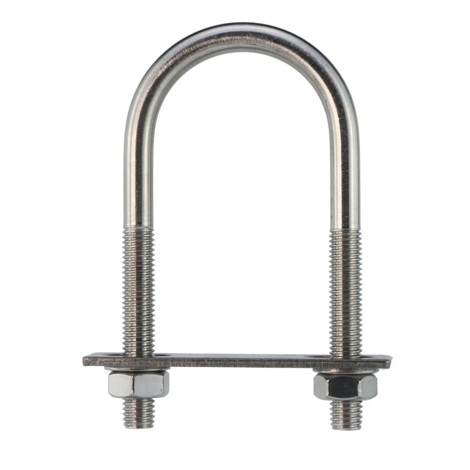 M10 M12 U Bolt 304 filetto in acciaio inossidabile clip a U con dado deflettore fibbia combinata morsetto per tubo a vite a forma di U morsetto da 2 pollici
