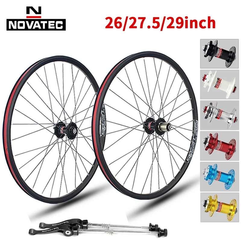Novatec D041/D042 set di ruote per Mountain bike 26/27.5/29 pollici 4 cuscinetti 7-11 velocità 32H freno a disco 29er ruota per bicicletta in lega di alluminio