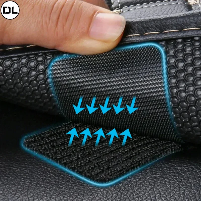 Adesivi di fissaggio per tappetini per auto universali Tappetino per piedi Nastro autoadesivo Tappetino per auto Adesivo per nastro fisso antiscivolo 5/10 pezzi
