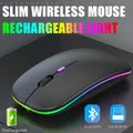 Mouse Wireless Bluetooth 5.0 portatile Mouse ricaricabile 2.4G con ricevitore USB Mouse ergonomico