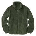 Tinta unita Fluffy Jacket Men Coat Double face Velvet Zipper Cardigan Jacket Men Warm Fleece Coat