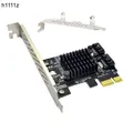 Scheda di espansione da PCIE a SATA Marvell 9125 Chip PCI Express da X1 a 2 porte SATA 3.0 Controller adattatore da 6Gb scheda di estensione PCI-e SATA