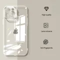 Custodia morbida in silicone TPU trasparente ultra sottile per iPhone 15 14 Plus 13 12 Mini 11 Pro Max XS XR 7 8 Custodia antiurto trasparente Capa