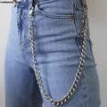 60cm catena lunga portachiavi in metallo portachiavi pantaloni Rock catena pantaloni a vita bassa