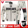 DUHAN giacca da Moto uomo Moto armatura Protector pantaloni DUHAN giacca da ciclismo Moto Motocross