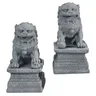 Leone statua Feng Statue Shui Foo Guardian Dogs Mini Stone Lion Decor statua di leone in stile