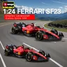 Bburago 1:24 Ferrari SF23 C.Sainz NO.55 /NO.16 Formula One Cars modello di auto in lega simulata
