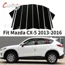 10 pezzi montanti per montanti per finestre trim Sticker nero adatto per Mazda CX-5 2013 2014 2015
