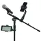 Supporto per telefono con supporto per microfono Supporto per telefono per auto universale per clip per staffa per trasmissione in diretta Supporto per morsetto per supporto per telefono cellulare