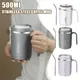 Tazza da caffè thermos da 500 ml con cannuccia Tazza da caffè in acciaio inossidabile con coperchio Bottiglia termica per tazze da caffè Tazza termica Tazza da trasporto