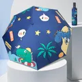 Ombrello dinosauro ombrello automatico ombrello per bambini carino protezione solare UV resistente