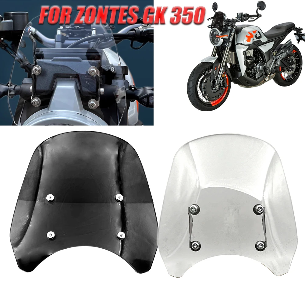 PER ZONTES GK350 350 GK ZT GK 350 Moto 2022 Parabrezza Modificato Anteriore Piccolo Parabrezza Parabrezza Anteriore