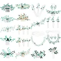 Efily Green Hair Accessories copricapo Crystal Bridal Hair Comb Clip Headpiece Jewelry Holiday Party