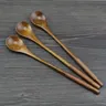 Cucchiaio di legno cucchiaio da minestra di bambù cucchiaio da tè manico lungo cucchiaio da