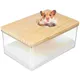 Hamster Toilet Basin Acrylic Sandbox Hamster Bath Container Hamster Sand Bath Container Chinchilla