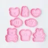 Cute Animal Cookie Embossing Stamp Little Bear Fish Rabbit Toast Love Heart Shaped Cartoon Biscuit