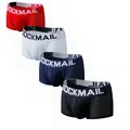 JOCKMAIL 4PCS/Lot Sexy Men Underwear Boxer Breathable Mesh Male Underpants U Convex Men Boxer Mens