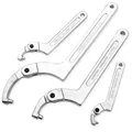 Hook Spanner Adjustable Universal Wrench Set Round/Square Head CR-V Shape Chrome Vanadium Screw Nuts