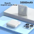 Mini Power Bank 50000mAh Fast Charging Magnetic Wireless For IPhone 13 14 15 ProMax Portable