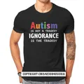 Autism Is Not A "mens Ringer T-Shirt Red Punk Hiphop 99740 T-Shirt Top normale T-Shirt per ragazzi