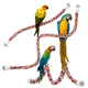 Bird Rope Perch Bird Rope Swing Cage Stand Pole Accessories Bird Standing Climbing Toy for Parrot