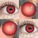 D'ORELLA 1Pair Cosplay Color Contact Lenses for Eyes Yearly Colored Lenses Red Lenses Purple Eye