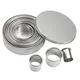 304 Stainless Steel Mousse Ring Cake Cookie Cutter Biscuit Baking Molds Kitchen Accessories Tool