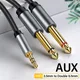 Jack 3.5mm to 6.35mm Adapter Audio Cable for Mixer Amplifier Speaker Gold Plated 6.5mm 3.5 Jack Male