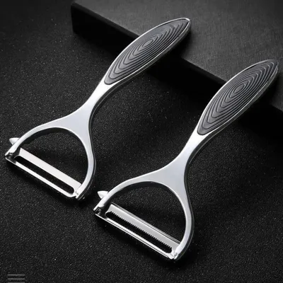 2pc Stainless Steel Multi-function Vegetable Peeler&ampJulienne Cutter Julienne Peeler Potato Carrot Grater Kitchen Tool Gadgets