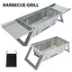 Stainless Steel Folding Barbecue Grill For Home And Outdoor Charcoal Kebabs Smokeless Portable