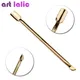 2 way gold color cuticle pusher manicure spoon nail art dead skin tip 1 part