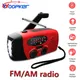 Woopker Radio E04 Multi functional solar powered hand cranked radio USB FM/AM/NOAA WB Weather Radio