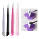 Double Ended Silicone Nail Art Tweezers With Pressing Head Nail Stickers Rhinestones Pick Up Clip