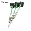 Yernea New 3Pcs Steel Pointed Darts 22g Professional Throwing Darts Nickel Plated Silver Dart Barrel