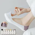 Seamless Ice Silk Sock Slippers Women Summer Invisible No Show Socks Candy Color Breathable Silicone