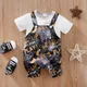0-18 Baby Bodysuit Handsome Backband Game Controller Comfortable And Soft Boys And Girls Summer