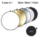 PULUZ 5 Color in 1 Photography Reflector Board 60cm / 80cm / 110cm Folding Photo Studio Reflector