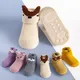 0-2 Years Child Kids Baby Silicone Coral Fleece Newborn Non-Slip Soft Toddler Socks Cute Cartoons