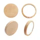 Pure Wooden Cosmetic Mirror Round Portable Mirror Makeup Mirror Student Portable Makeup Small