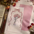 6pcs/Set Handwriting Romantic Confession Greeting Card and Envelope for Kids Adult DIY Stationery