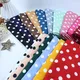 Large Small Polka Dot Stripe Printed Elastic Chiffon Drape Fabric for Sewing Tops Dress Blouse By