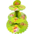 1set/lot Winnie Pooh Theme Happy Birthday Party Cupcake Holder Cartoon Design Paperboard DIY Cake