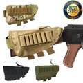 Tactical Rifle Shotgun Buttstock Cheek Rest Rifle Stock Ammo Shell Nylon Magazine Molle Pouch Holder