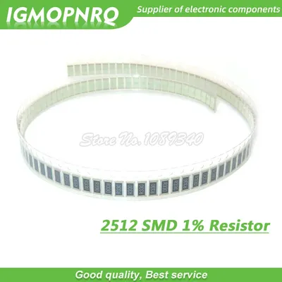 50Pcs 2512 SMD fixed resistor 1% 0.1R 0.01R 0.05R 0.001R 0.33R 1R 0R 10R 100R 0.001 0.01 0.1 0.33