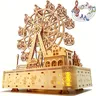 Modello di Puzzle in legno 3D carillon con ruota panoramica carillon con ruota panoramica