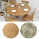 Round Table Cloth Waterproof Farmhouse Table Cover Decorative Wood/Woven Texture Tabletop Protection